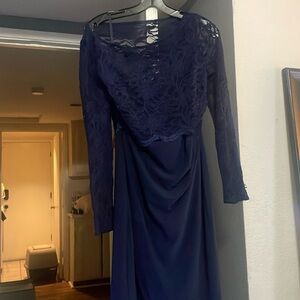 Ralph Lauren lace dress navy blue